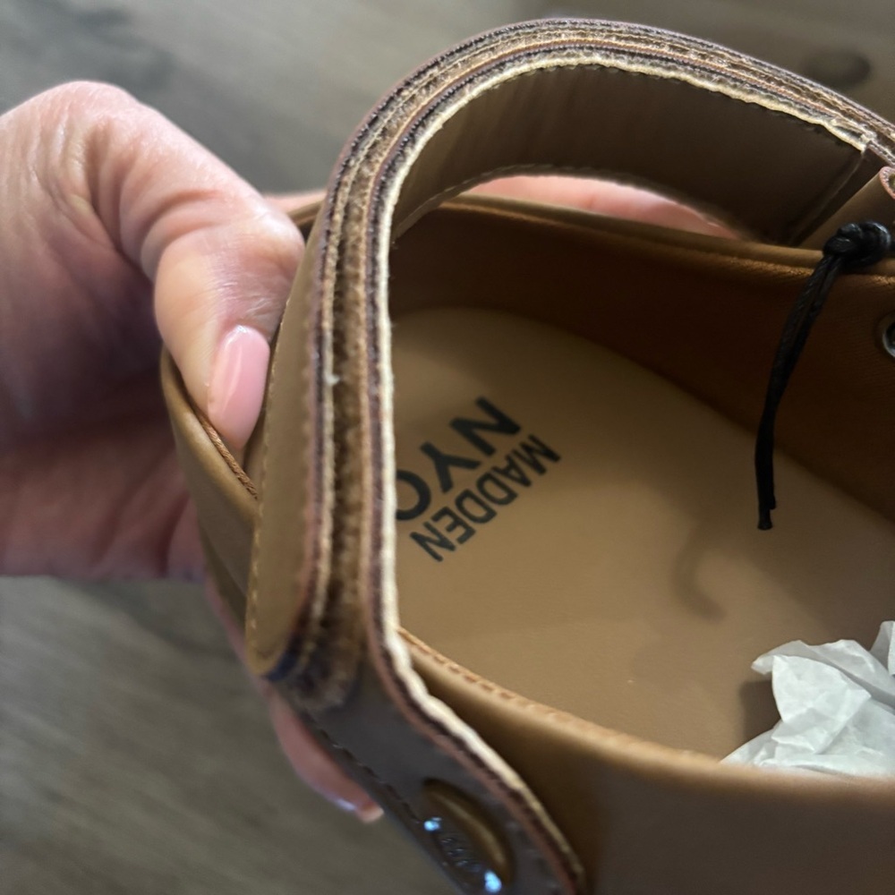 Madden NYC Tan Milo’s Slip-On Clogs in Cognac - Picture 8 of 12